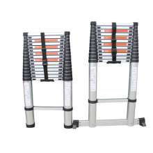 Single-sided aluminum alloy telescopic ladder for cross-border export. Ladder Folding ladder portable aluminum ladder. Household all-aluminum stairs. Bamboo ladder