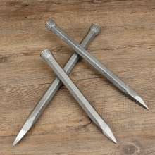 Metco Forged Hexagonal Rod Chisel Big Top Hat Industrial Grade Forged Steel Chisel Chisel Stone Pier Head Flat Chisel Pointed Chisel