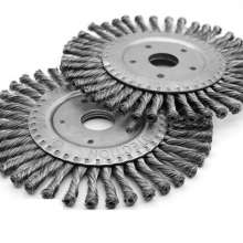 Factory direct sale of twisted wire fine strand steel wire wheel angle grinder special for removing welding stains, welding seam and polishing flat wire brush