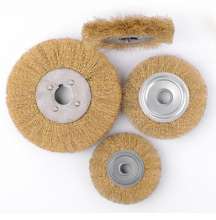 Factory direct sale Copper-plated flat wire wheel Pure copper wire flat wire brush Stainless steel flat