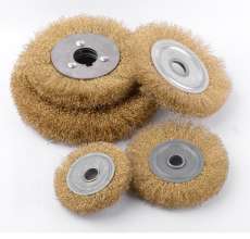 Factory direct sale Copper-plated flat wire wheel Pure copper wire flat wire brush Stainless steel flat