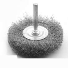 Stainless steel rod flat wire brush pure copper wire T-shaped steel wire wheel Handle steel wire brush polishing wheel