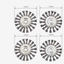 Sanyang Abrasives Twisted Wire Flat Wire Brush Flat Wire Wheel Combination Set