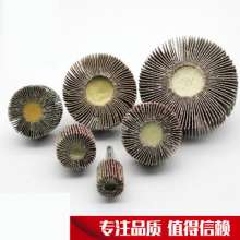 Louver grinding head with handle sandpaper emery cloth grinding head cylindrical woodworking grinding and polishing wheel pointed louver electric grinding head