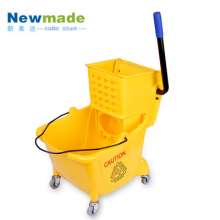 New Meida single bucket water squeezing truck 20L portable hand-pressing dehydration mop bucket consumer and commercial mop squeeze bucket