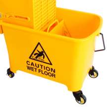 Produce hotel water squeezing truck 34L side pressure double barrel plastic frame water squeezing machine commercial clean water squeezing truck