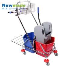 Double-sided water squeezing trolley Welcome to order water squeezing machine