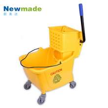Side pressure water squeezing truck 24L hotel mall cleaning truck Single bucket sanitation cleaning truck