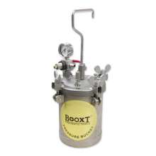 4 liters full stainless steel paint tank BOOXT manufacturer genuine AT-5ESS pneumatic paint pressure tank. Mixing tank. Pressure tank