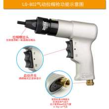 Direct Taiwan BOOXT pneumatic tools LG-802 Pneumatic cap puller Pneumatic pull rivet nut gun. M6 pull head gun. pull nail gun. pull rivet gun