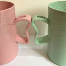 Factory wholesale wheat perfume cup, tooth brushing cup, environmentally friendly non-toxic household wash cup, wheat stem, gift department store