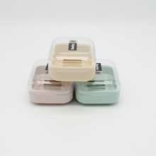 European-style simple soap box, cold and light color, high-quality PP soap box, transparent lid drain box with lid