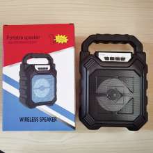 Outdoor portable 668 bluetooth speaker portable subwoofer gift factory direct sale with microphone square dance speaker