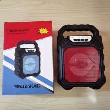 Outdoor portable 668 bluetooth speaker portable subwoofer gift factory direct sale with microphone square dance speaker
