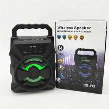 RS-312 flashing light wireless bluetooth speaker mini card subwoofer external single special price explosion model 3 inch bluetooth speaker