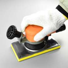 Taiwan BOOXT pneumatic tool manufacturer AT-7019B woodworking auto repair pneumatic square sandpaper machine. 100*180 sanding machine. Grinding machine