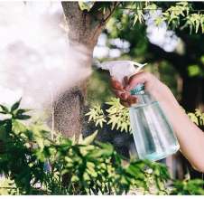 Disinfection small watering can 500ml spray bottle hand-pinch small watering can Household gardening air pressure small watering can