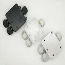 Factory direct IP68 waterproof junction box G712 plastic cable junction box one in two out junction box