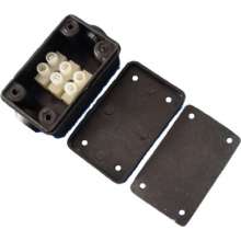 Waterproof junction box Outdoor lighting waterproof box Black plastic junction box Factory direct sales large quantity and excellent price