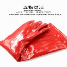 防水耐高温耐酸碱耐油溅橡胶手套开水隔热工业级加厚加长