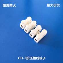 CH-2 push terminal block Two-position flame retardant quick connect terminal block Self-locking terminal block for ceiling lamp