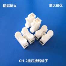 CH-2 push terminal block Two-position flame retardant quick connect terminal block Self-locking terminal block for ceiling lamp