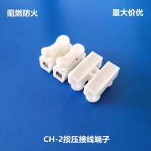 CH-2 push terminal block Two-position flame retardant quick connect terminal block Self-locking terminal block for ceiling lamp