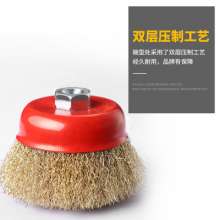 Xinda steel wire round curved wire bowl wire brush polishing wheel ship rust removal and deburring stainless steel wire brush