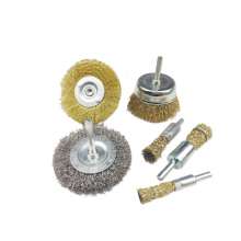 75MM100MM electric drill polishing grinding head mahogany polishing wire brush with rod copper wire brush stainless steel wire wheel derusting
