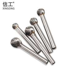 Carbide rotary file Tungsten steel grinding head Alloy grinding head Tungsten steel milling cutter Metal engraving grinding tool D type 6mm