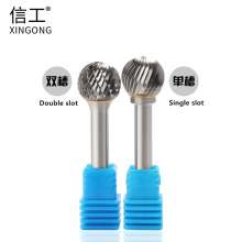 Carbide rotary file Tungsten steel grinding head Alloy grinding head Tungsten steel milling cutter Metal engraving grinding tool D type 6mm