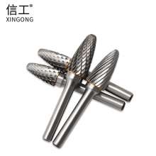 硬质合金旋转锉钨钢磨头合金磨头钨钢铣刀金属雕刻磨刀f型6mm