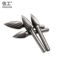 Carbide rotary file Tungsten steel grinding head Alloy grinding head Arc-shaped tip G-type metal grinding head