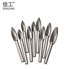 硬质合金旋转锉 钨钢磨头合金磨头金属雕刻打磨火炬形H形钨钢铣刀