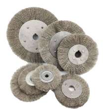 Flat stainless steel wire wheel, wire brush, angle grinder wire wheel, stainless steel wire, rust remover wire wheel