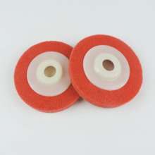 100*16 angular polishing wheel, grinding disc, red nylon fiber wheel, non-woven grinding wheel