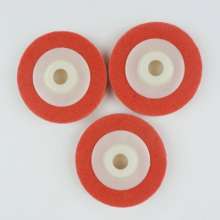 100*16 angular polishing wheel, grinding disc, red nylon fiber wheel, non-woven grinding wheel