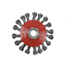 Xinda factory direct sale disc-shaped twisted wire wheel rust removal special ship with twisted grinding wire brush Yongkang wire wheel