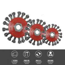 Xinda factory direct sale disc-shaped twisted wire wheel rust removal special ship with twisted grinding wire brush Yongkang wire wheel