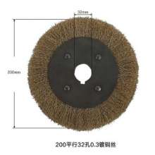 Flat wire wheel for grinding, rust removal and polishing wheel 200 parallel wire brush for woodworking deburring stainless steel wire drawing wheel