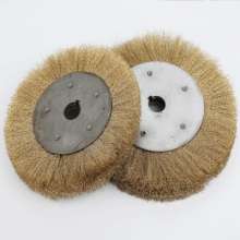 Flat wire wheel for grinding, rust removal and polishing wheel 200 parallel wire brush for woodworking deburring stainless steel wire drawing wheel