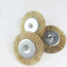 75MM0.3 stainless steel ribbon rod bowl-shaped wire wheel rod flat bowl-shaped wire brush rod bowl wire grinding head