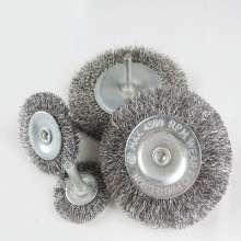 75MM0.3 stainless steel ribbon rod bowl-shaped wire wheel rod flat bowl-shaped wire brush rod bowl wire grinding head
