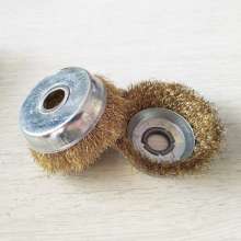 Angle grinder wire brush bowl type wire wheel grinding wheel 100 125 wire wheel polishing and rust removing iron brush