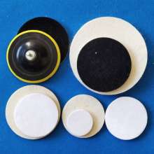 Flocking self-adhesive wool polishing disk, wool polishing wheel, glass stone mirror polishing sheet/felt thickness 8