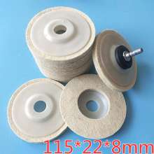 115*22*8mm felt wheel wool polishing wheel stainless steel marble porcelain glass mirror polishing