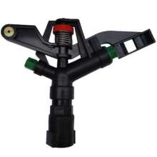 1 inch plastic rocker arm sprinkler head double nozzle automatic rotation garden agricultural irrigation lawn sprinkler irrigation sprinkler equipment 360