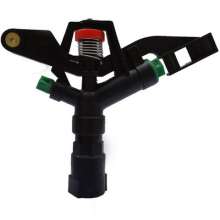 1 inch plastic rocker arm sprinkler head double nozzle automatic rotation garden agricultural irrigation lawn sprinkler irrigation sprinkler equipment 360