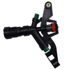 1 inch plastic rocker arm sprinkler head double nozzle automatic rotation garden agricultural irrigation lawn sprinkler irrigation sprinkler equipment 360