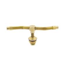 4 bifurcated rotating sprinklers, double nozzles, 360-degree rotating sprinklers, lawn and garden sprinklers